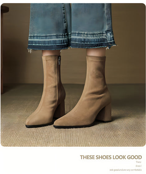 Bottines Stretch en Daim