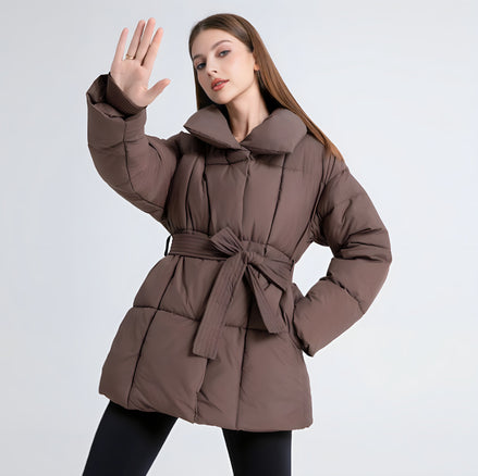 Manteau Doudoune Ceinturé Femme