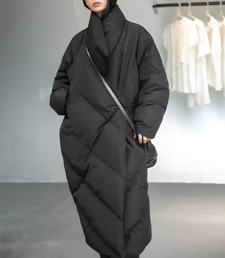 Manteau Long Oversize Matelassé
