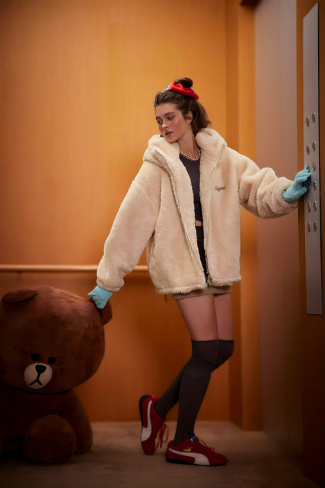 Hoodie Peluche "Bunny Mood"