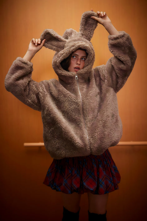 Hoodie Peluche "Bunny Mood"