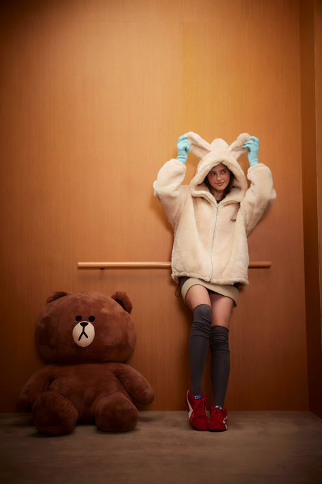 Hoodie Peluche "Bunny Mood"