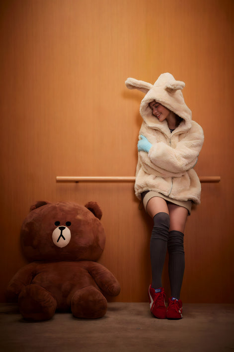 Hoodie Peluche "Bunny Mood"