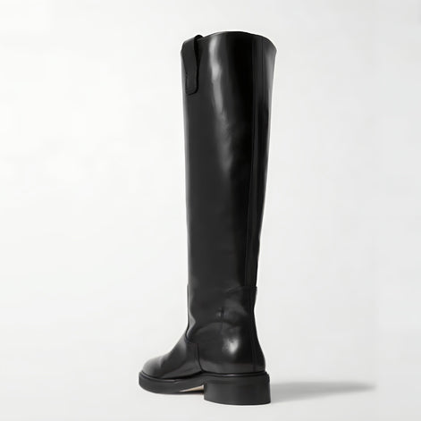 Bottes Hautes Plates Microfibre