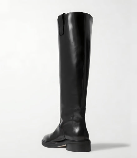 Bottes Hautes Plates Microfibre