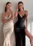 Robe Longue Satinée Élégante