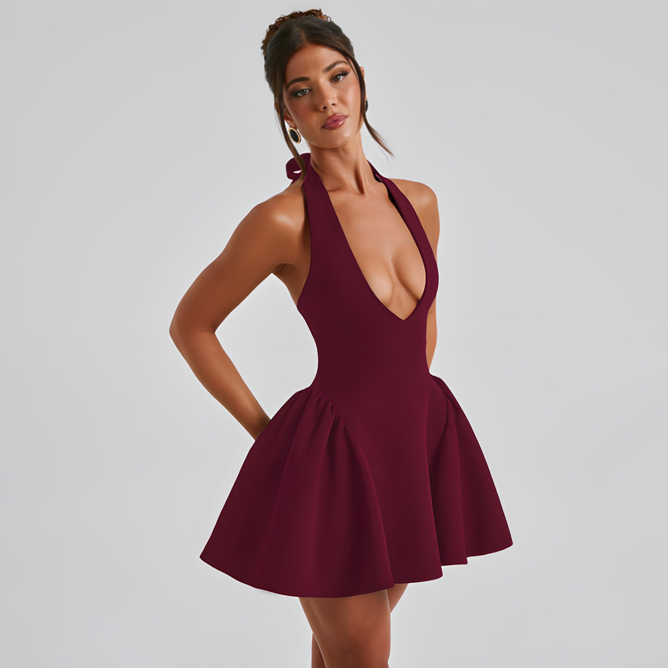 Robe Dos Nu Évasée