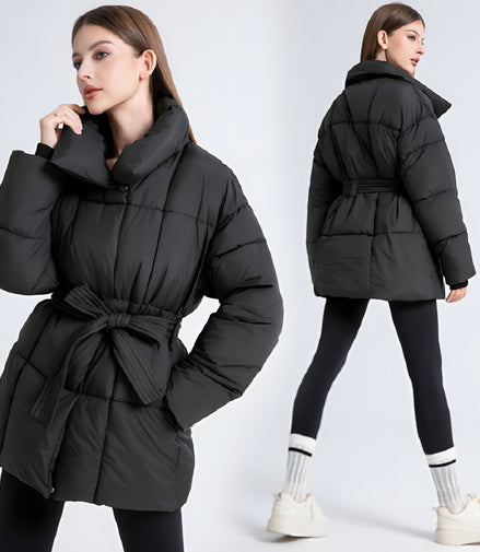 Manteau Doudoune Ceinturé Femme