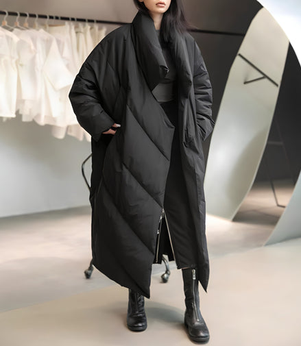 Manteau Long Oversize Matelassé