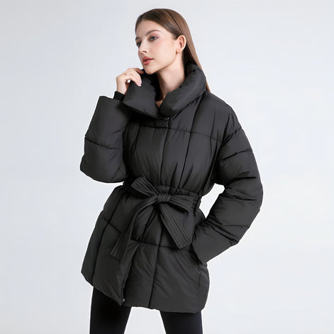 Manteau Doudoune Ceinturé Femme