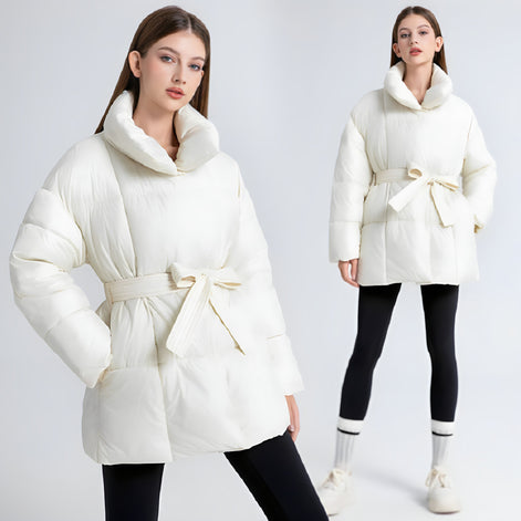 Manteau Doudoune Ceinturé Femme