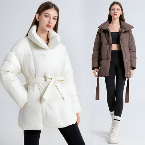 Manteau Doudoune Ceinturé Femme