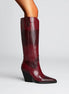 Bottes Hautes Pointues Effet Croco
