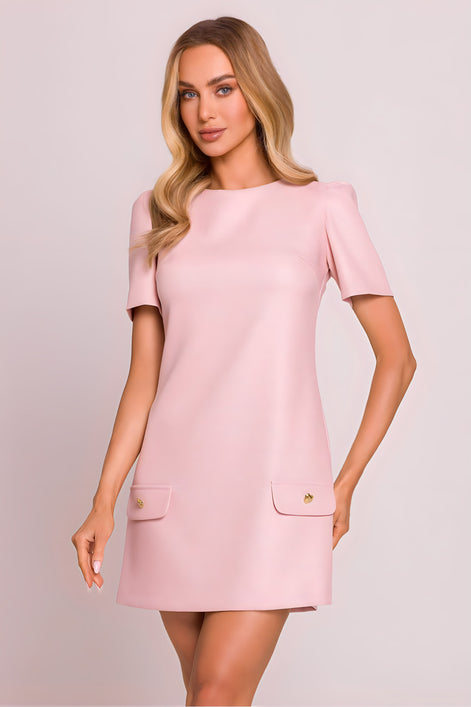 Robe mini de coupe trapèze