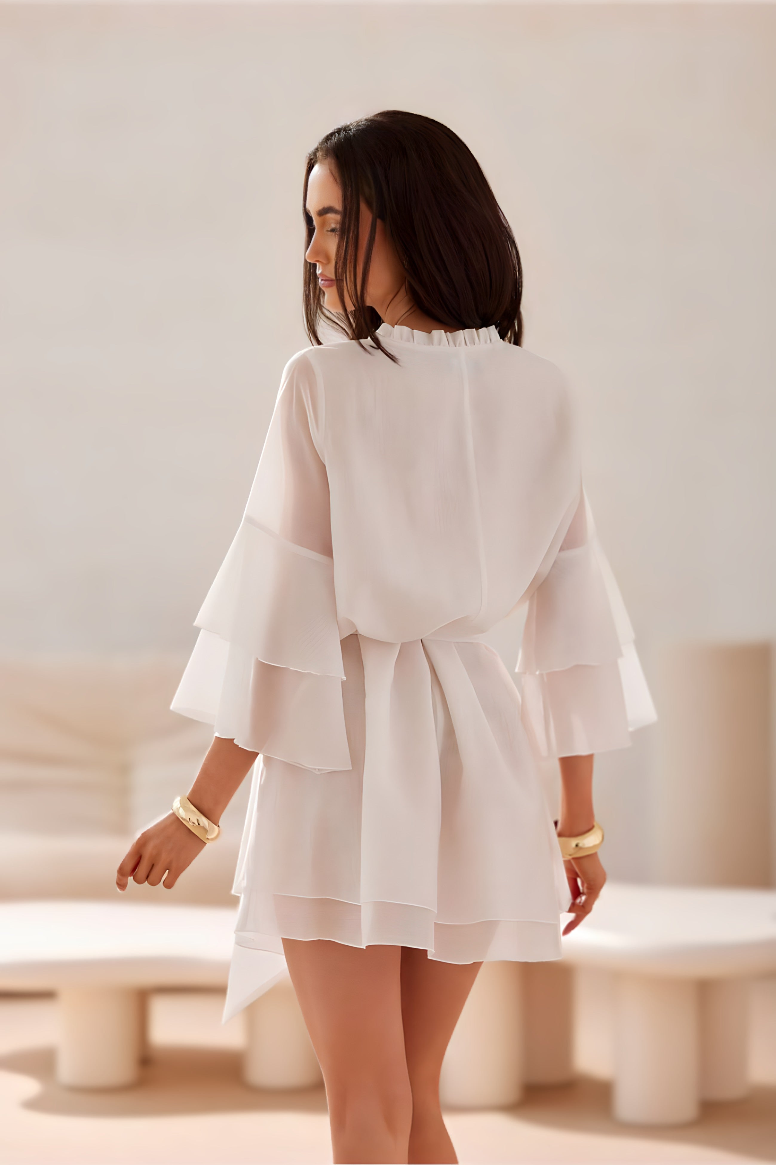 Robe Béatrice de coupe trapèze