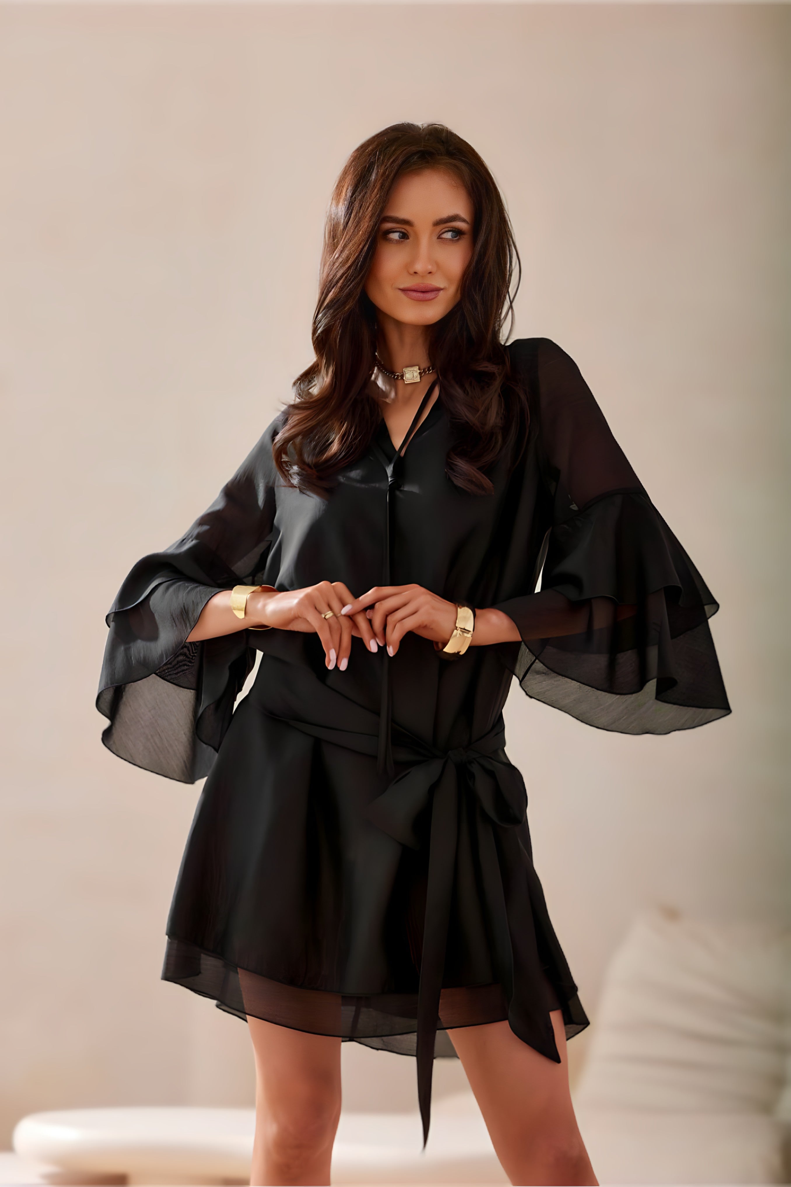 Robe Béatrice de coupe trapèze