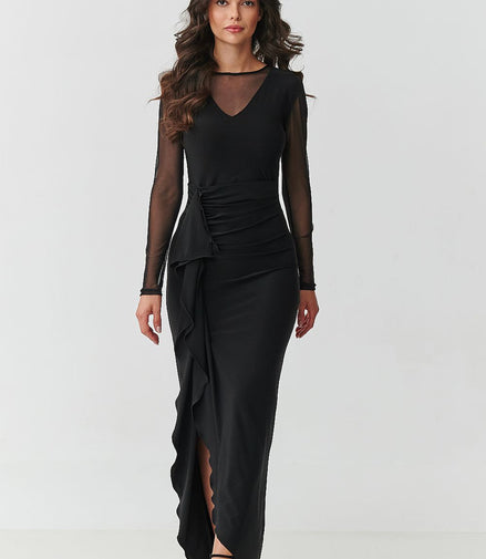  Robe longue model 218110 Makadamia 