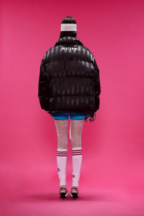 Veste Bomber Satinée Brodée