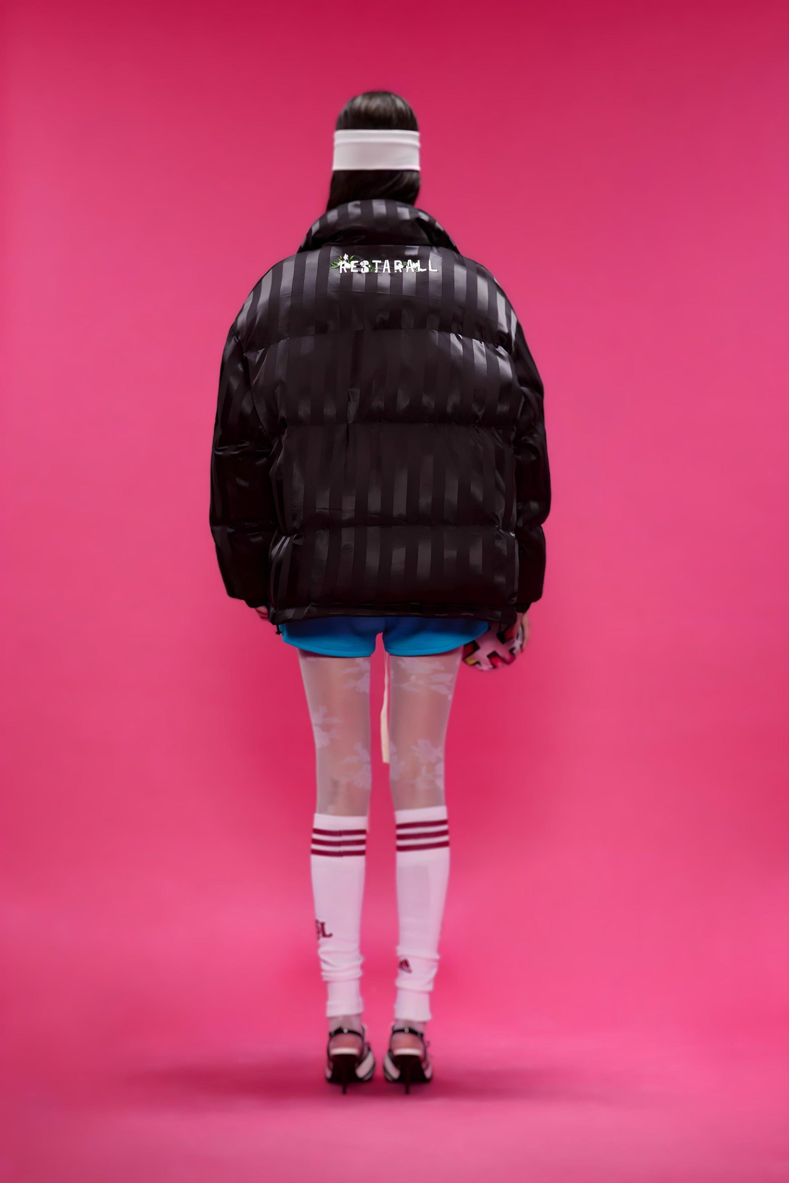 Veste Bomber Satinée Brodée
