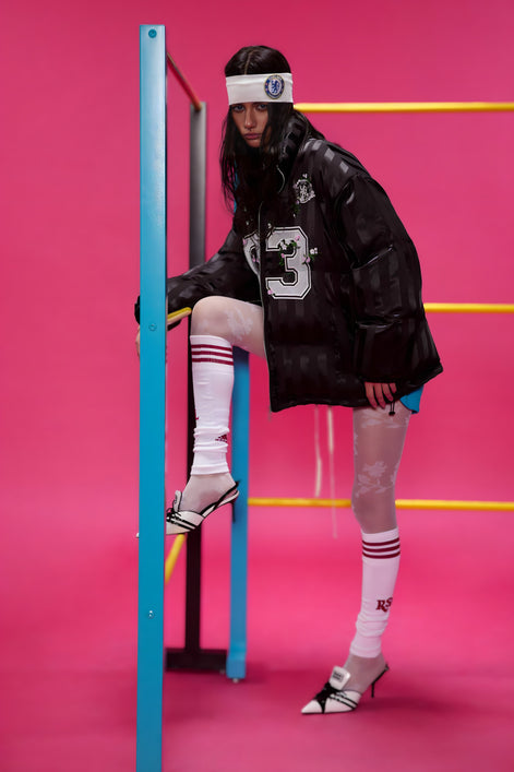 Veste Bomber Satinée Brodée