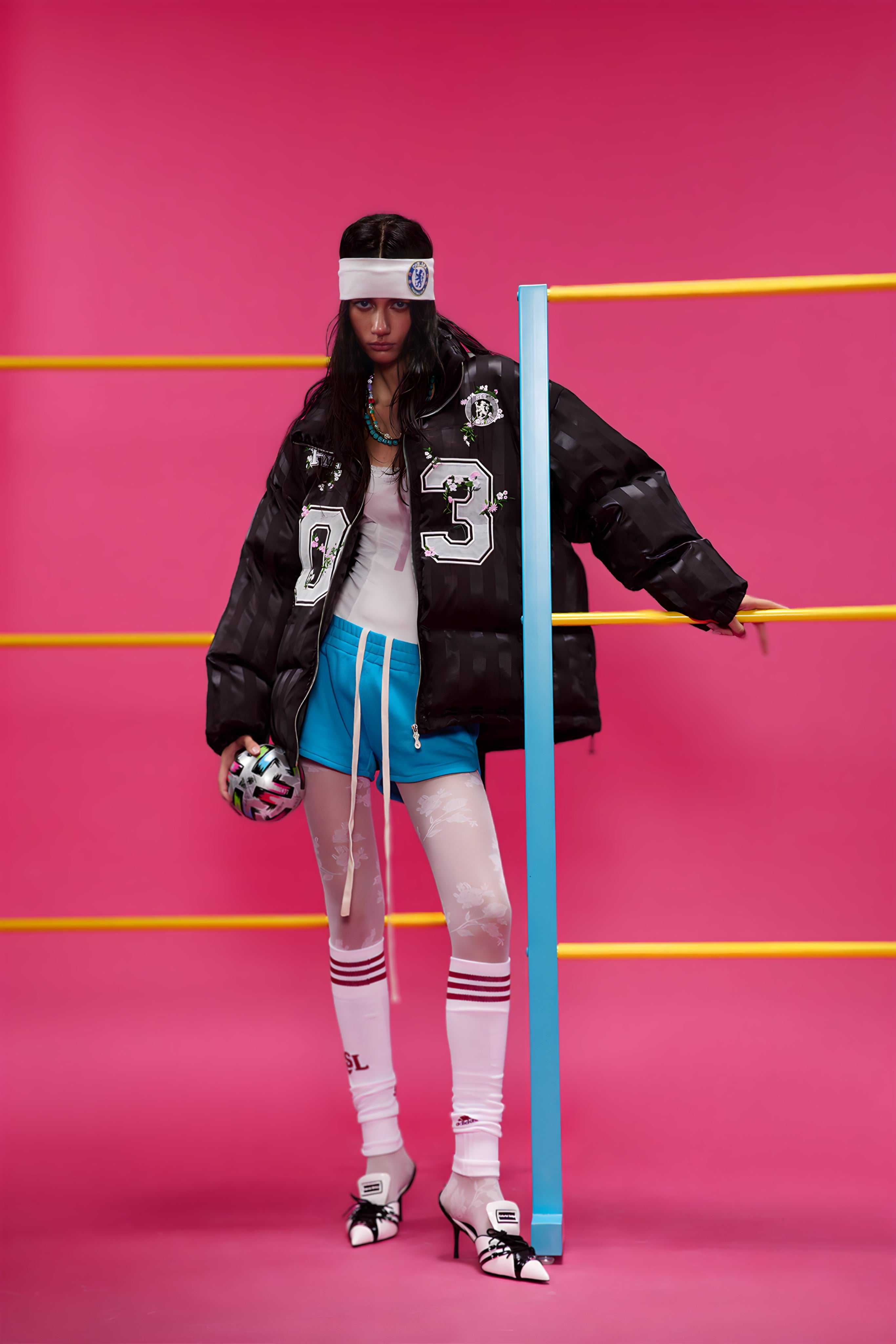 Veste Bomber Satinée Brodée