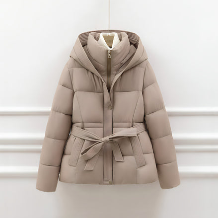 Doudoune Femme Ceinturée à Capuche