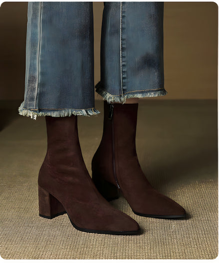 Bottines Stretch en Daim