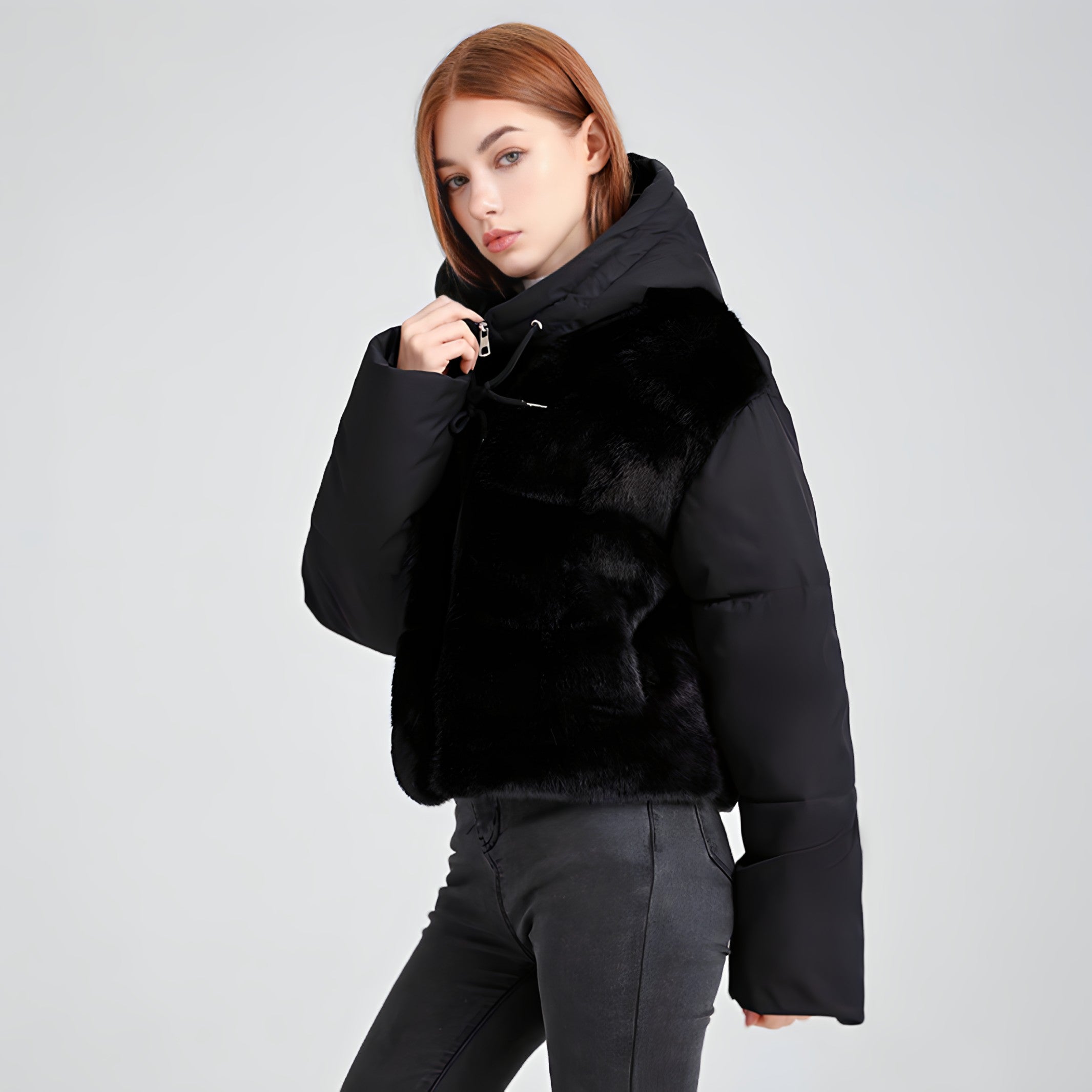 Doudoune Femme Chic à Capuche