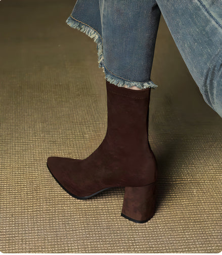 Bottines Stretch en Daim