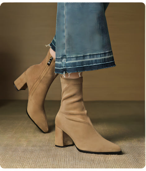 Bottines Stretch en Daim