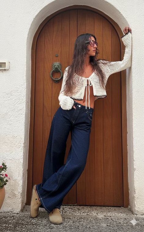 Jean Large à Coupe Droite