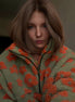 Veste Polaire Sherpa à Fleurs Oversize