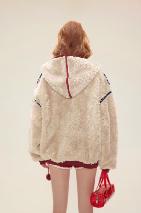 Veste Sherpa Oversize à Capucheat