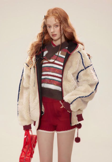 Veste Sherpa Oversize à Capucheat