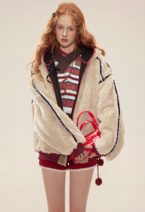 Veste Sherpa Oversize à Capucheat