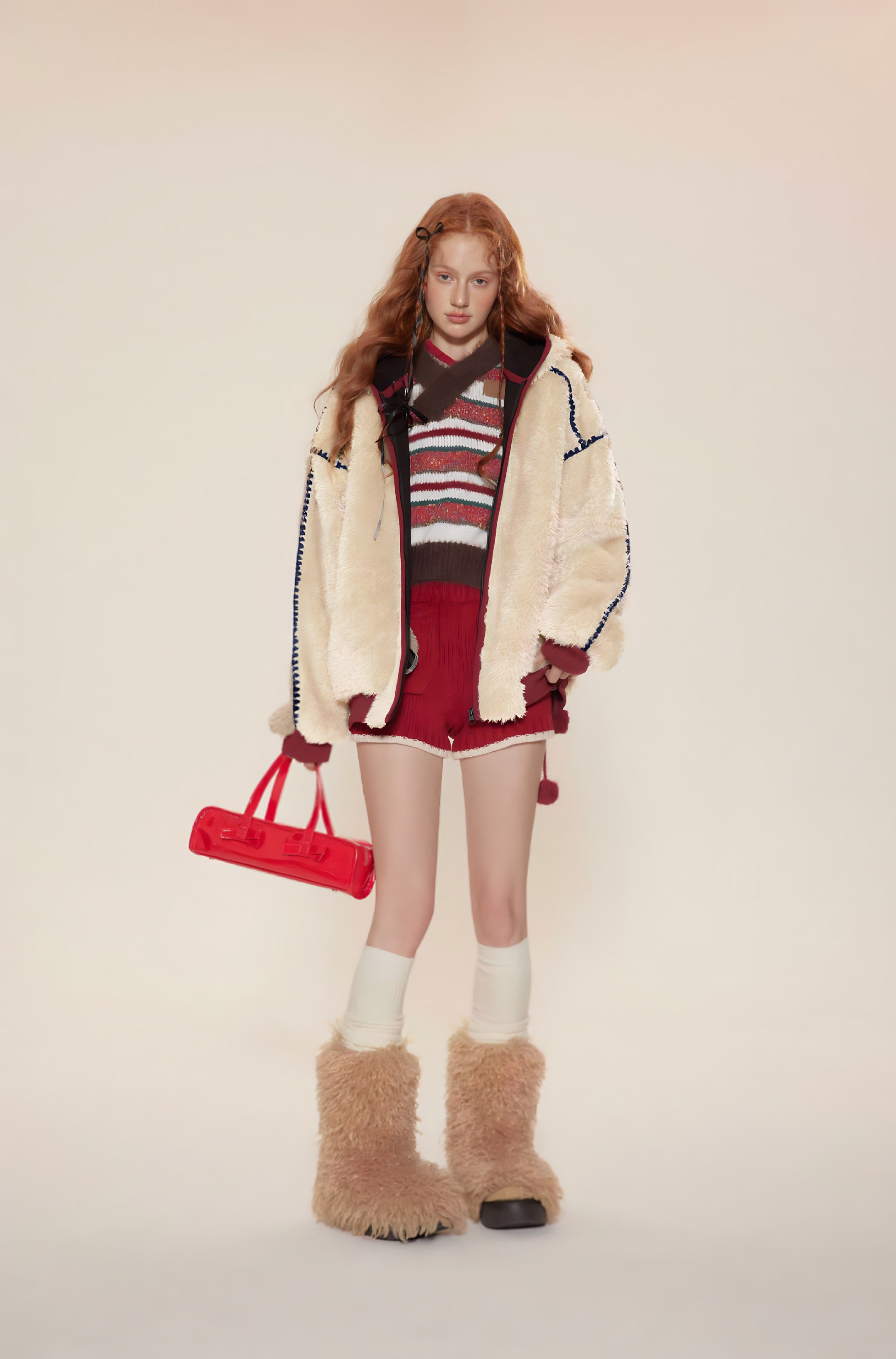 Veste Sherpa Oversize à Capucheat