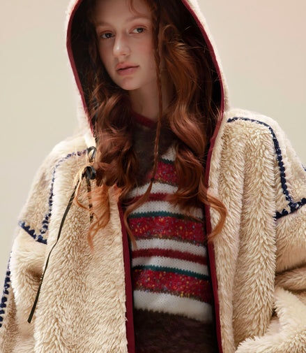 Veste Sherpa Oversize à Capucheat